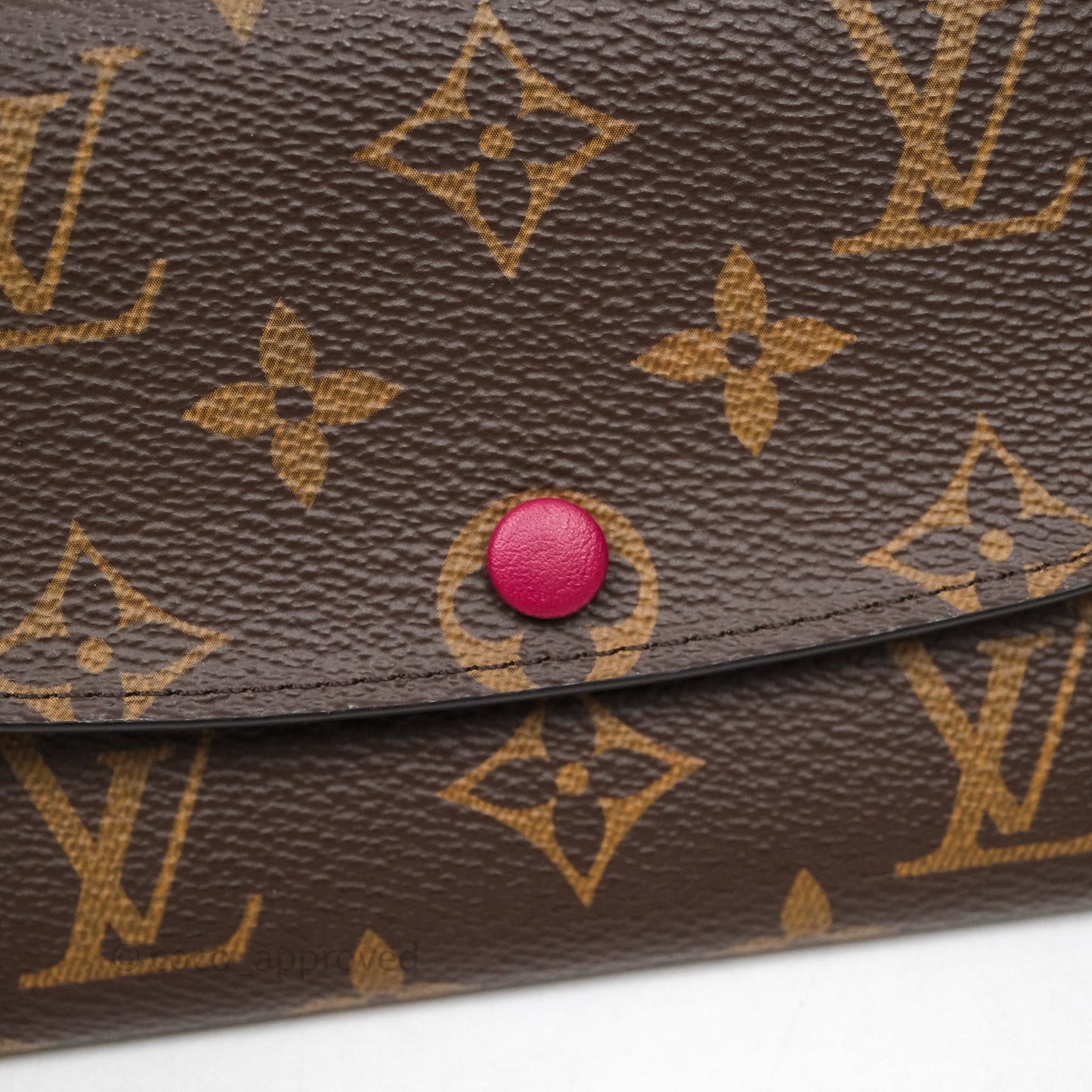 Louis Vuitton Emilie Wallet Monogram Canvas Fuchsia Pink
