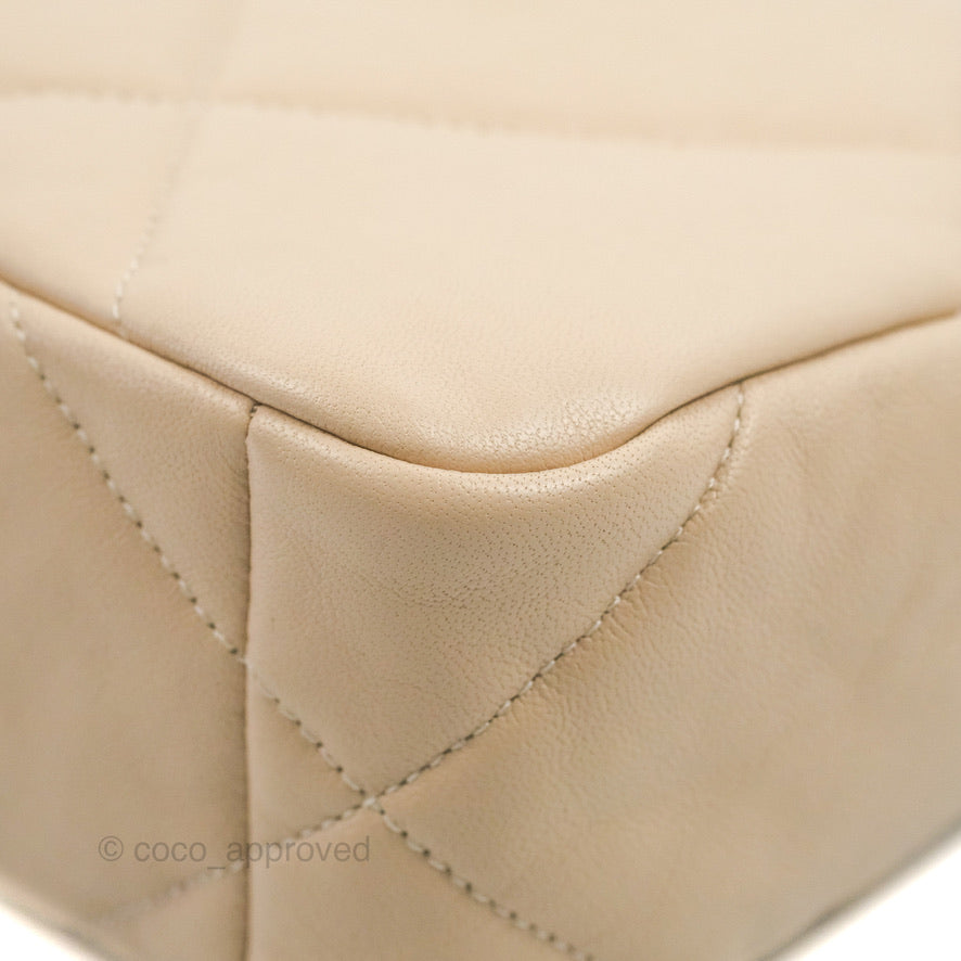 Chanel 19 Small Beige Mixed Hardware