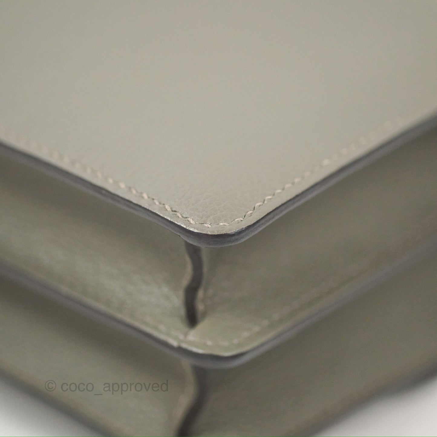 Hermès Roulis Mini 18 Gris Meyer 0L Evercolor Permabrass Hardware