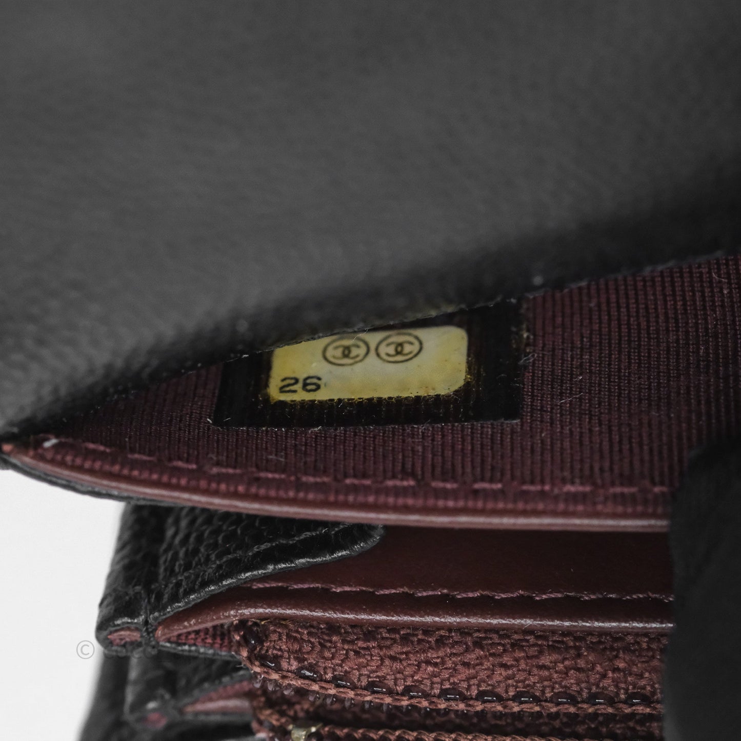 Chanel Classic Medium Flap Wallet Quilted Black Caviar Gold Hardware