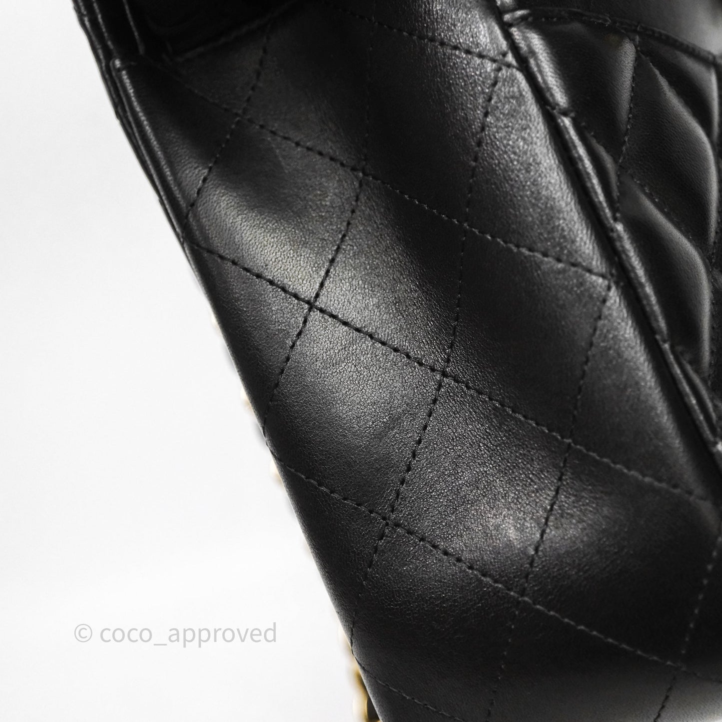 Chanel Jumbo Double Flap Quilted Black Lambskin Gold Hardware⁣⁣