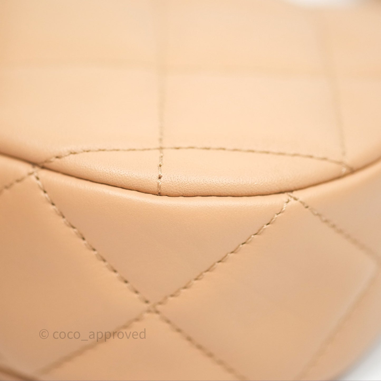 Chanel Large Hobo Bag Beige Aged Calfskin Aged Gold Hardware 23K
