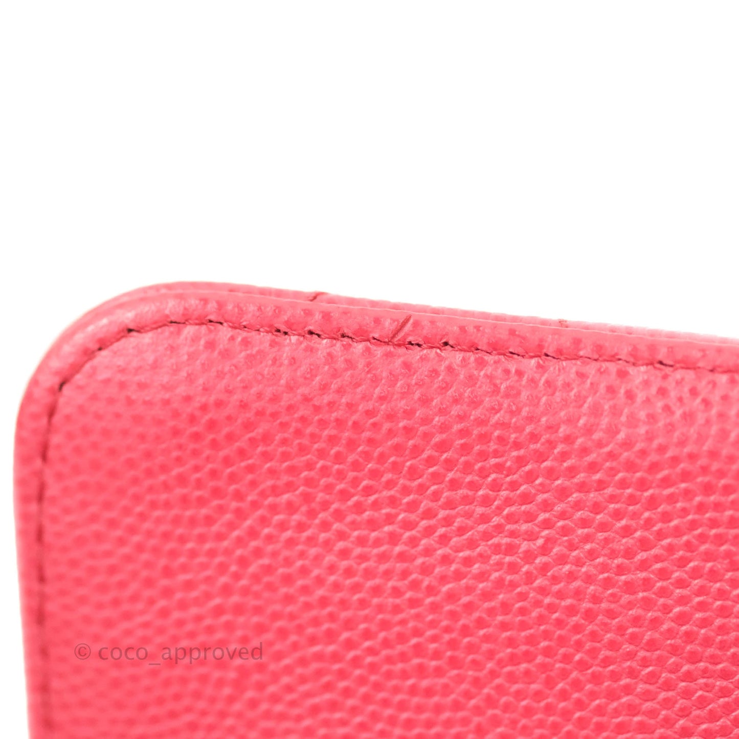 Chanel Classic M/L Medium Double Flap Dark Pink Caviar Gold Hardware