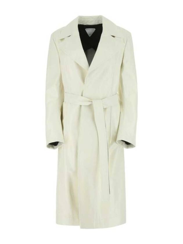 Luxury Bottega Veneta Lamb Leather Single Coat Ivory