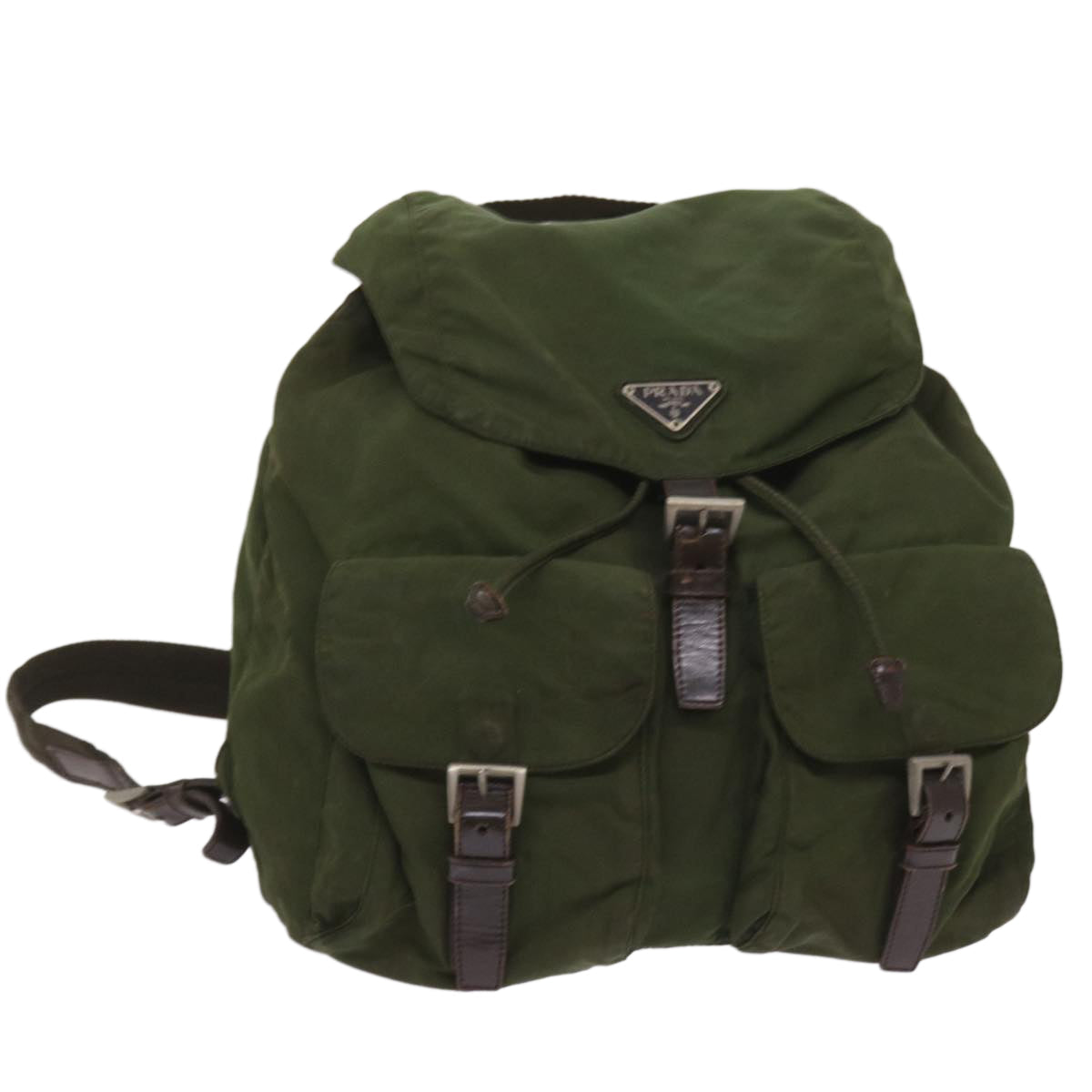 Luxury PradaBackpack Nylon Khaki 65703