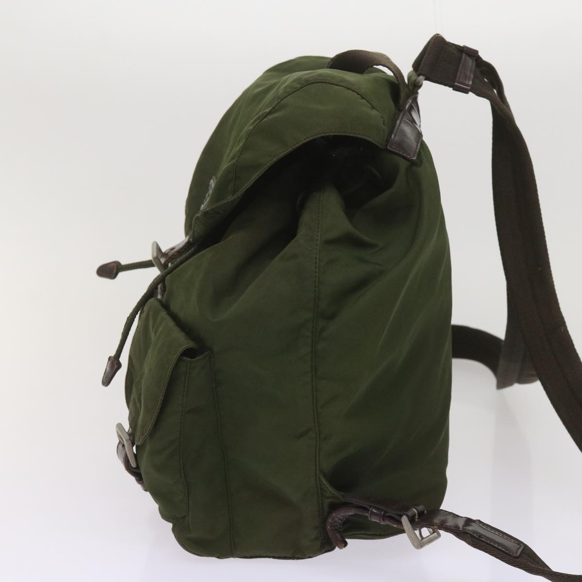 Luxury PradaBackpack Nylon Khaki 65703