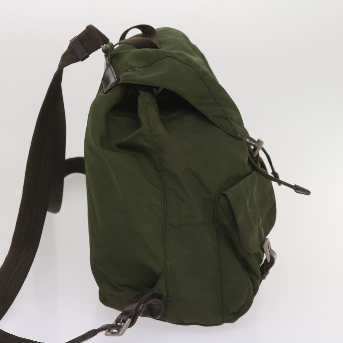 Luxury PradaBackpack Nylon Khaki 65703