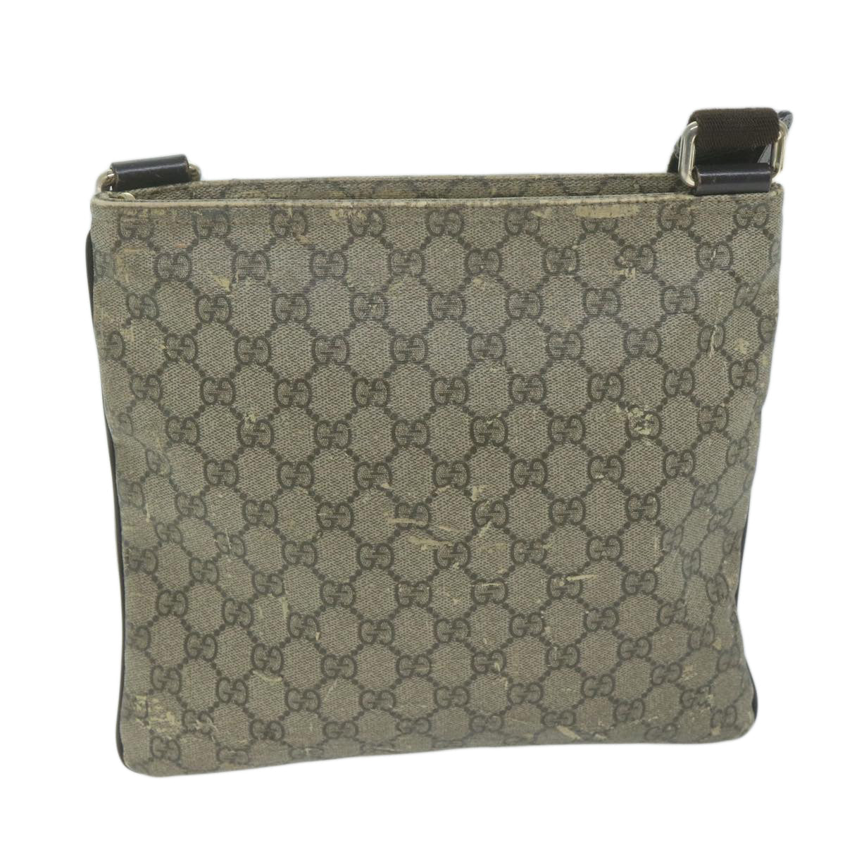 GUCCI GG Supreme Shoulder Bag PVC Beige 295257  65706
