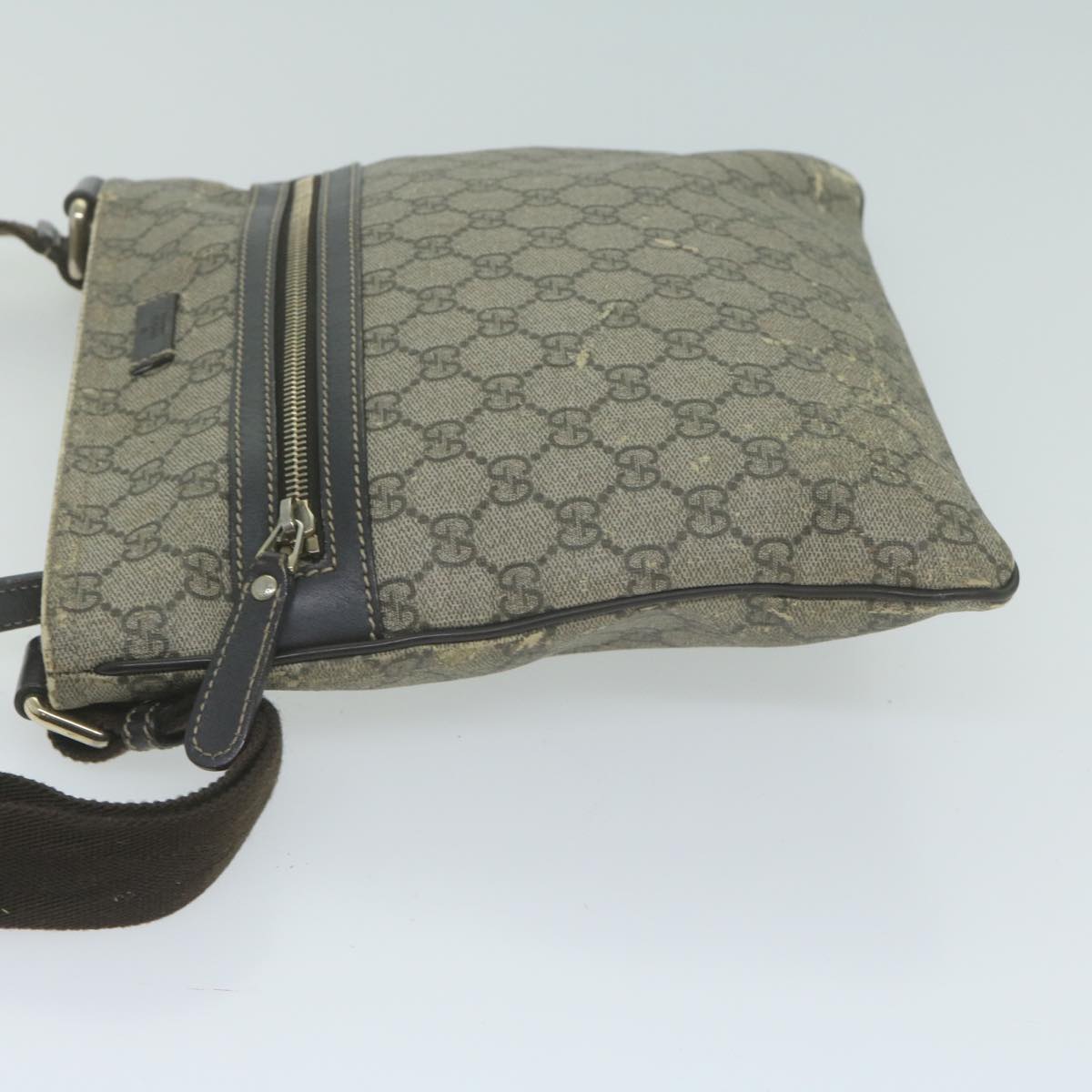 GUCCI GG Supreme Shoulder Bag PVC Beige 295257  65706