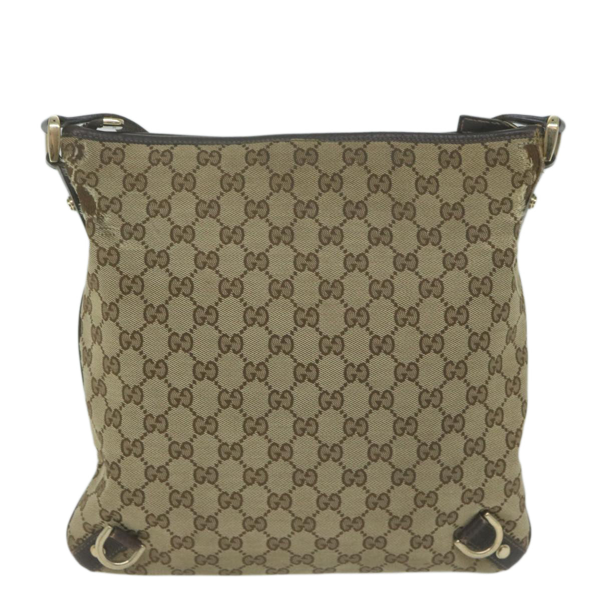GUCCI GG Canvas Shoulder Bag Beige 131326  65712