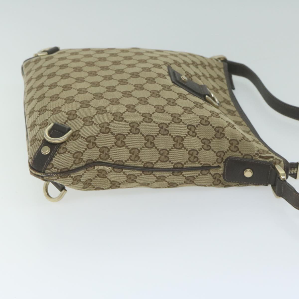 GUCCI GG Canvas Shoulder Bag Beige 131326  65712