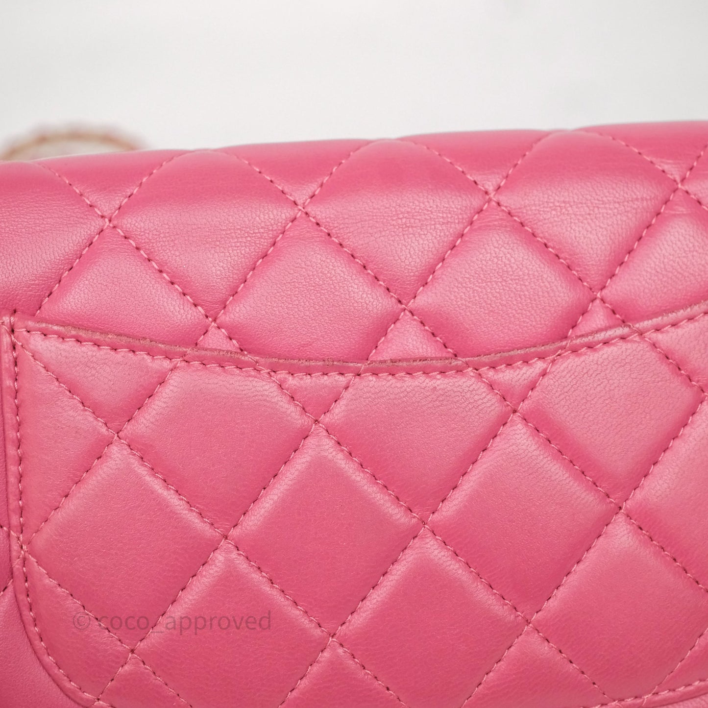 Chanel Quilted Classic WOC Pink Lambskin Gold Hardware