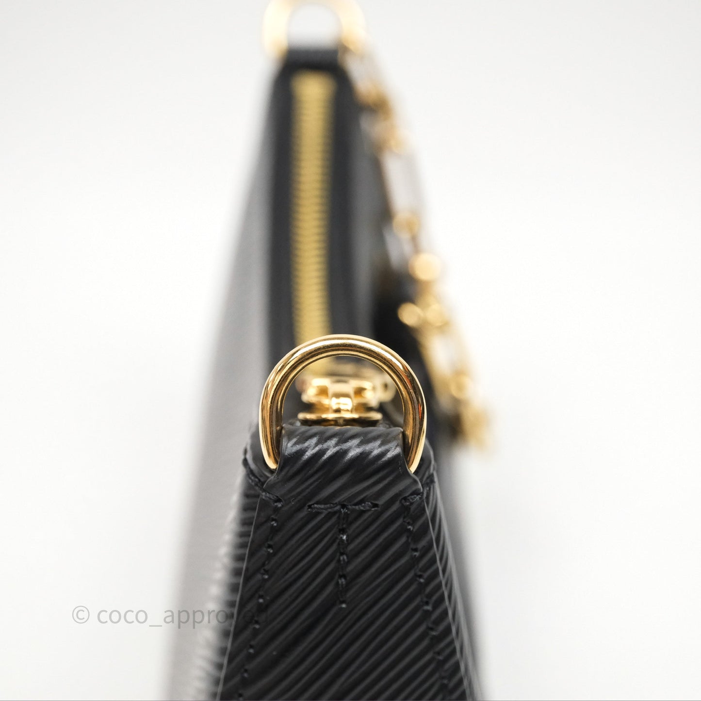 Louis Vuitton TM Epi Marellini Bag Monogram Black Gold Hardware