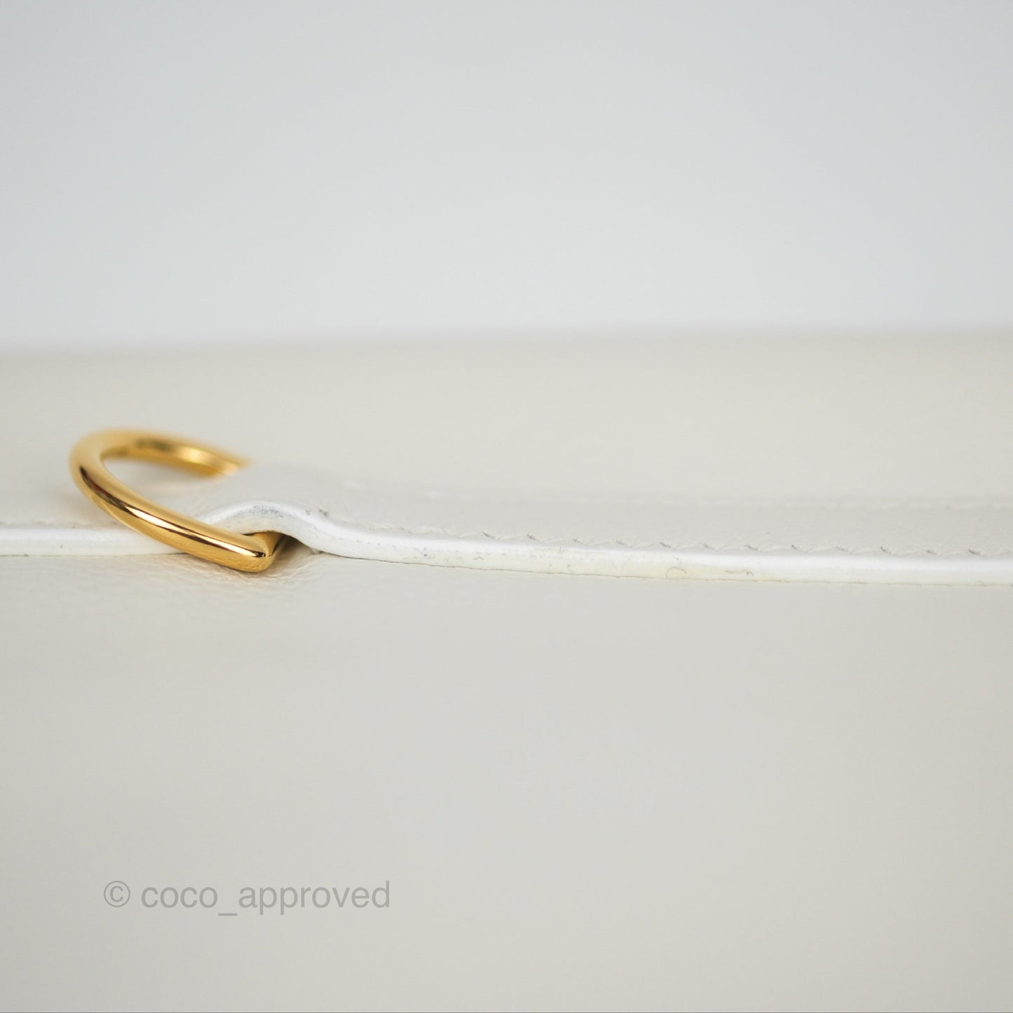 Hermès Kelly Danse II Bag White Evercolor Gold Hardware