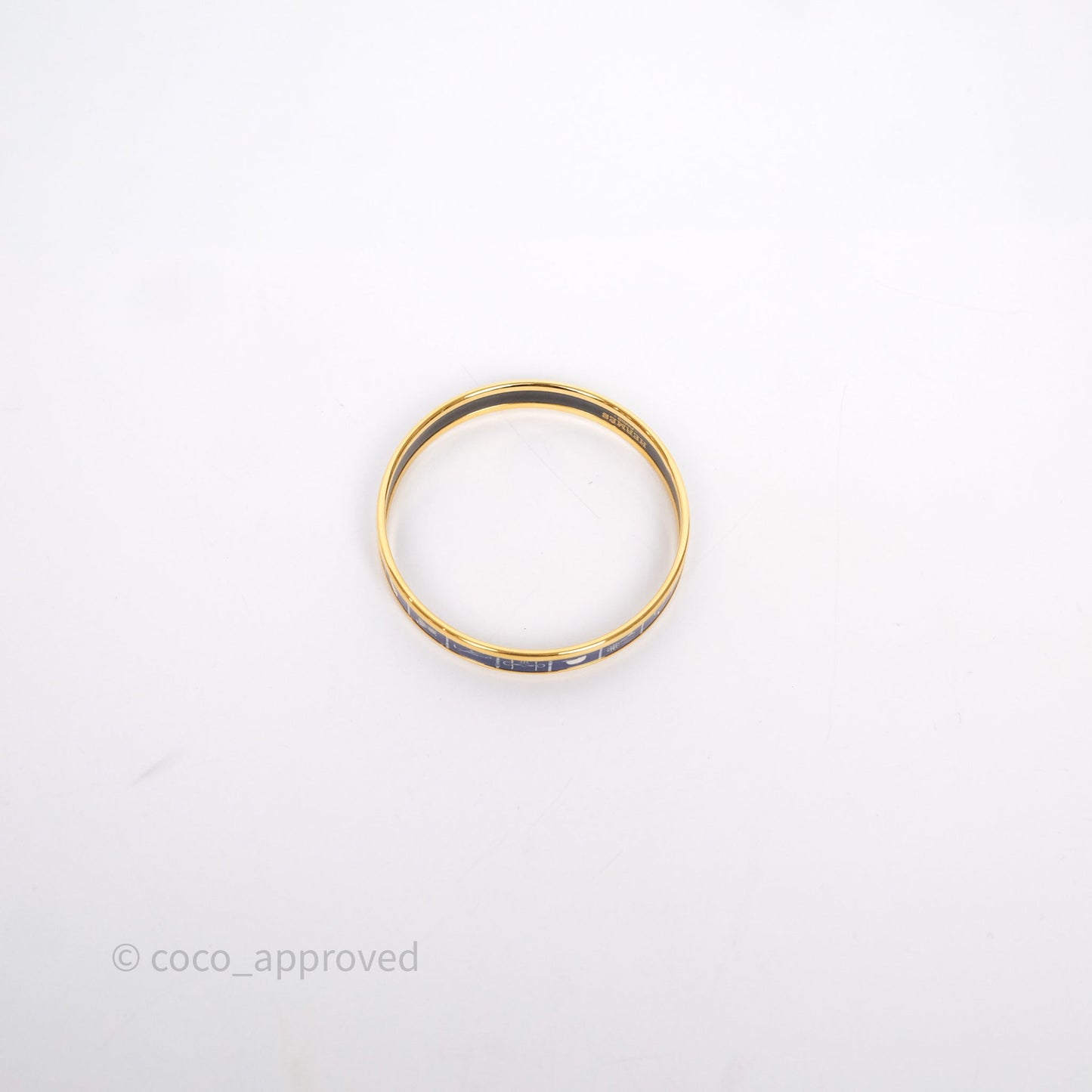 Hermès Bangle Blue Gold Hardware