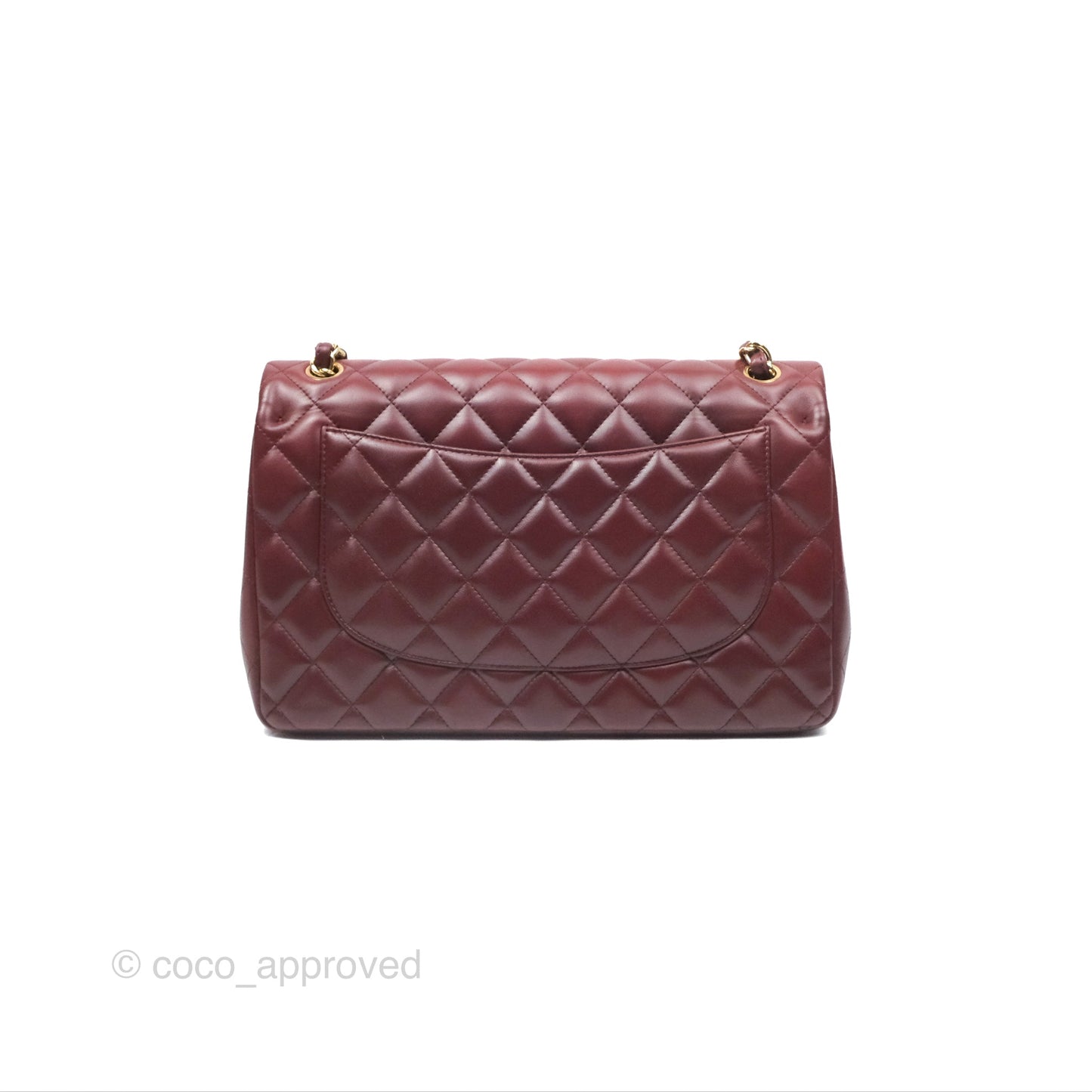 Chanel Jumbo Double Flap Burgundy Lambskin Gold Hardware