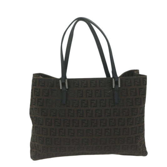 Luxury FendiZucchino Canvas Hand Bag Brown65750