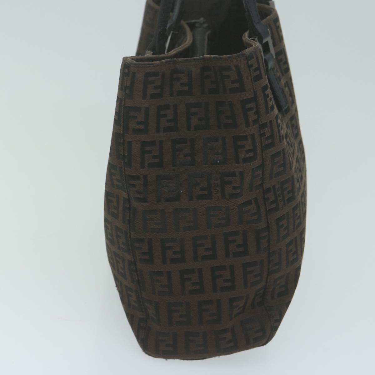 Luxury FendiZucchino Canvas Hand Bag Brown65750