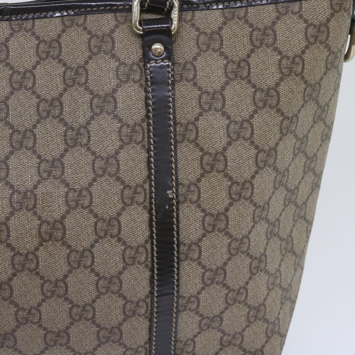 GUCCI GG Supreme Tote Bag Beige 197953  65784