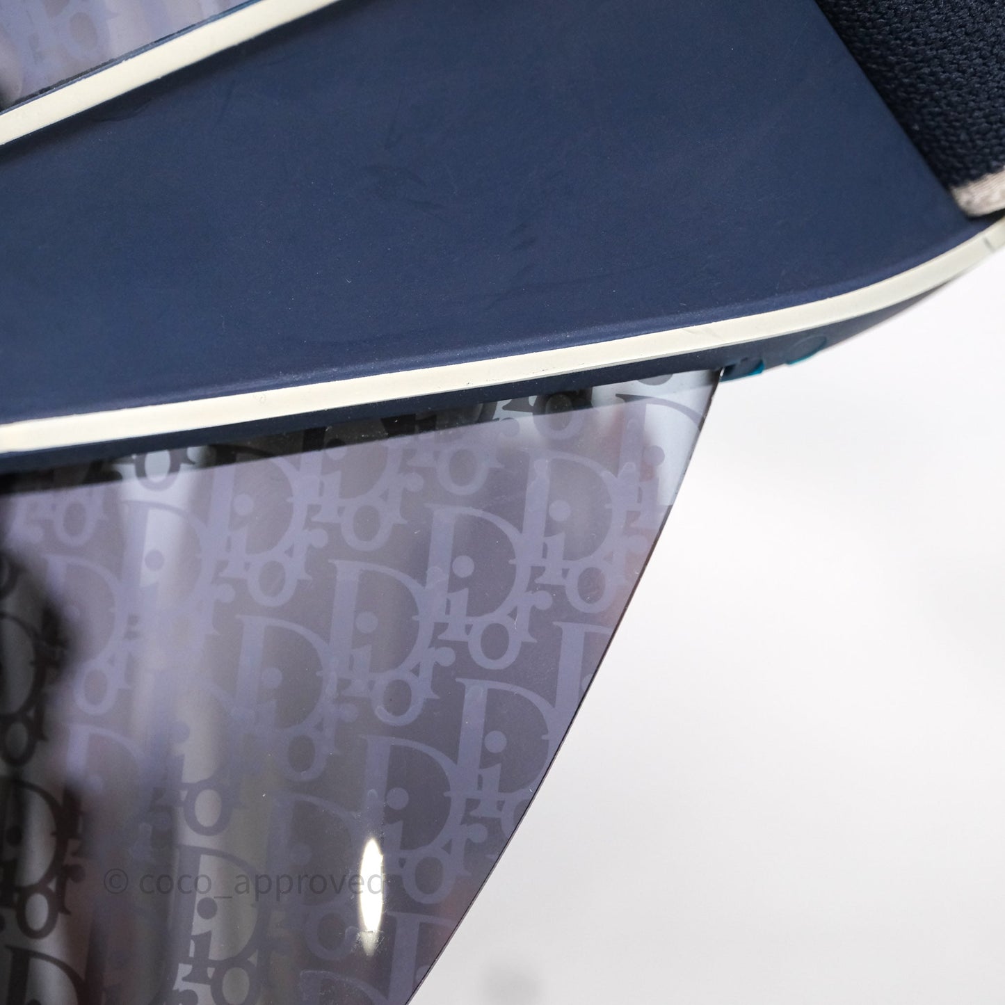 Christian Dior Diorclub V1U Dior Blue Oblique Visor