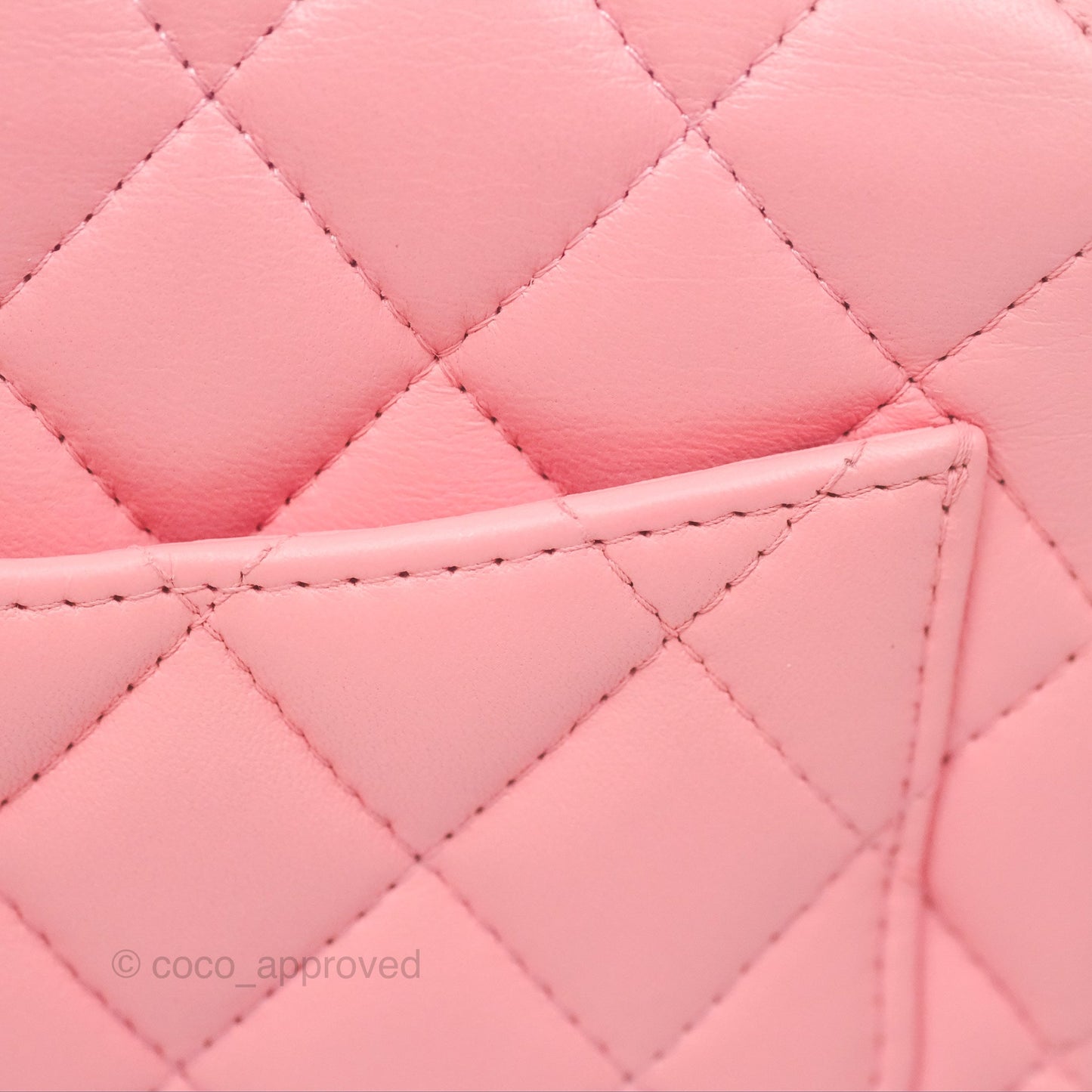 Chanel Mini Square Pink Lambskin Aged Gold Hardware