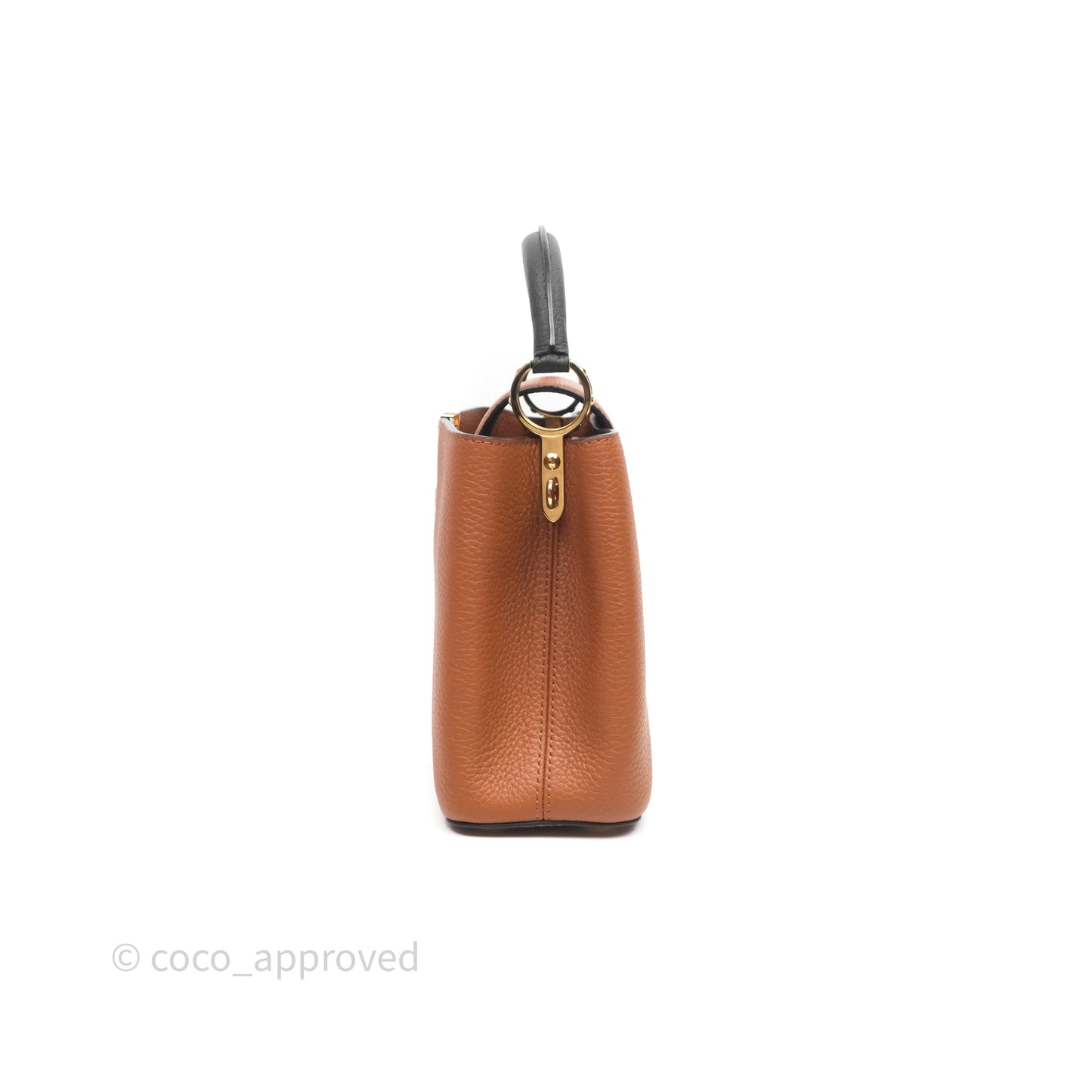 Louis Vuitton Taurillon Capucines BB Tan Gold Hardware