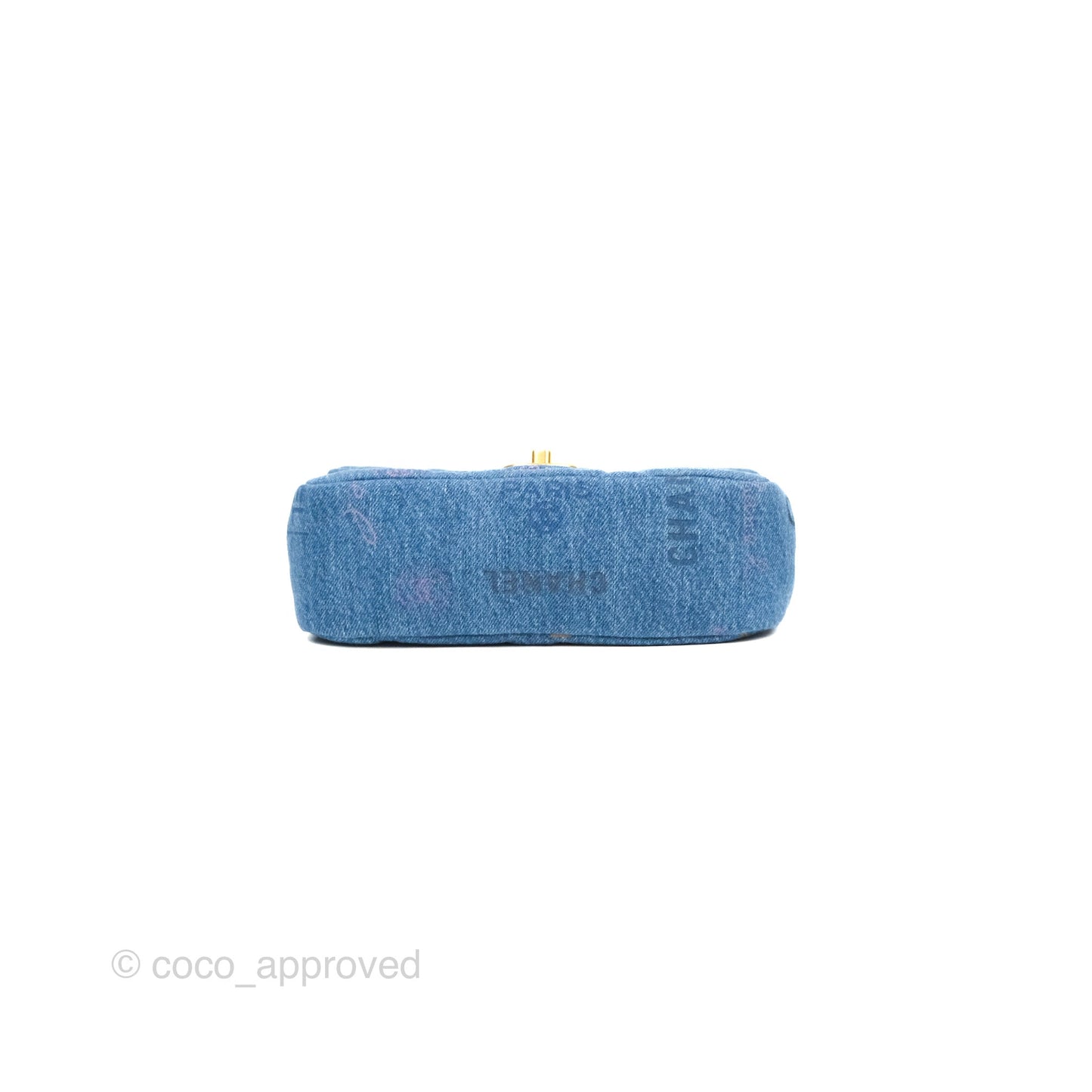Chanel Quilted Small Denim Mood Flap Blue Multicolor 22P