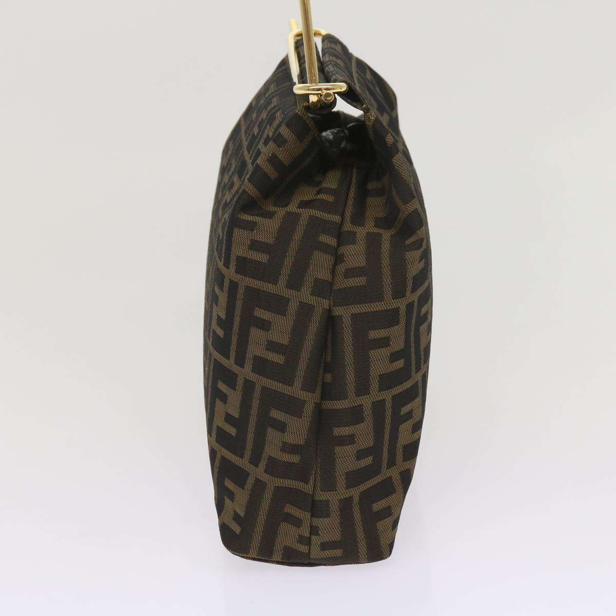 Luxury FendiZucca Canvas Hand Bag Black Brown65856