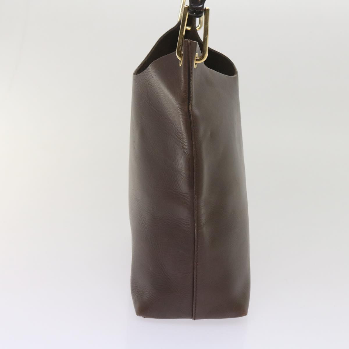 GUCCI Bamboo Shoulder Bag Leather Brown 001 2058  65865