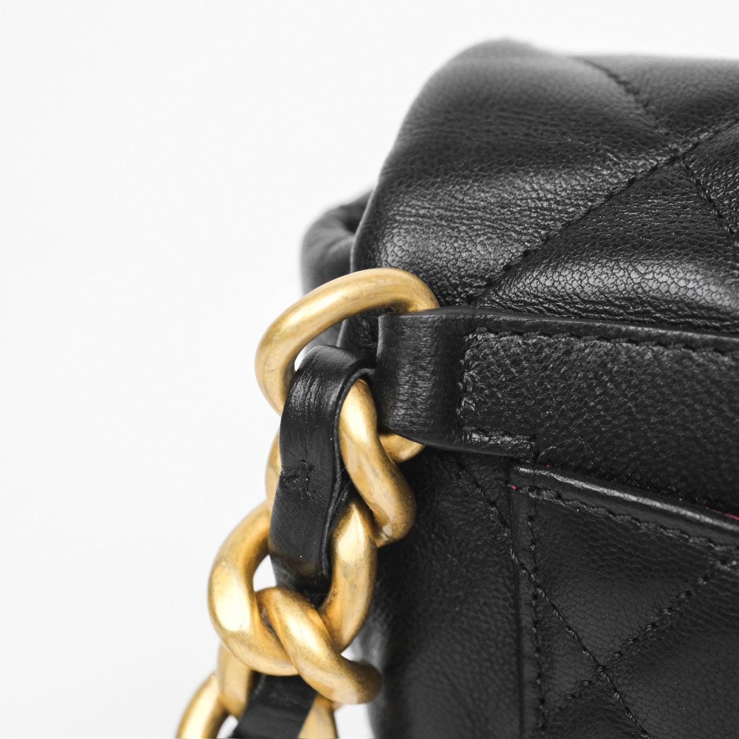 Chanel 19 Waist Bag Black Goatskin Mixed Hardware