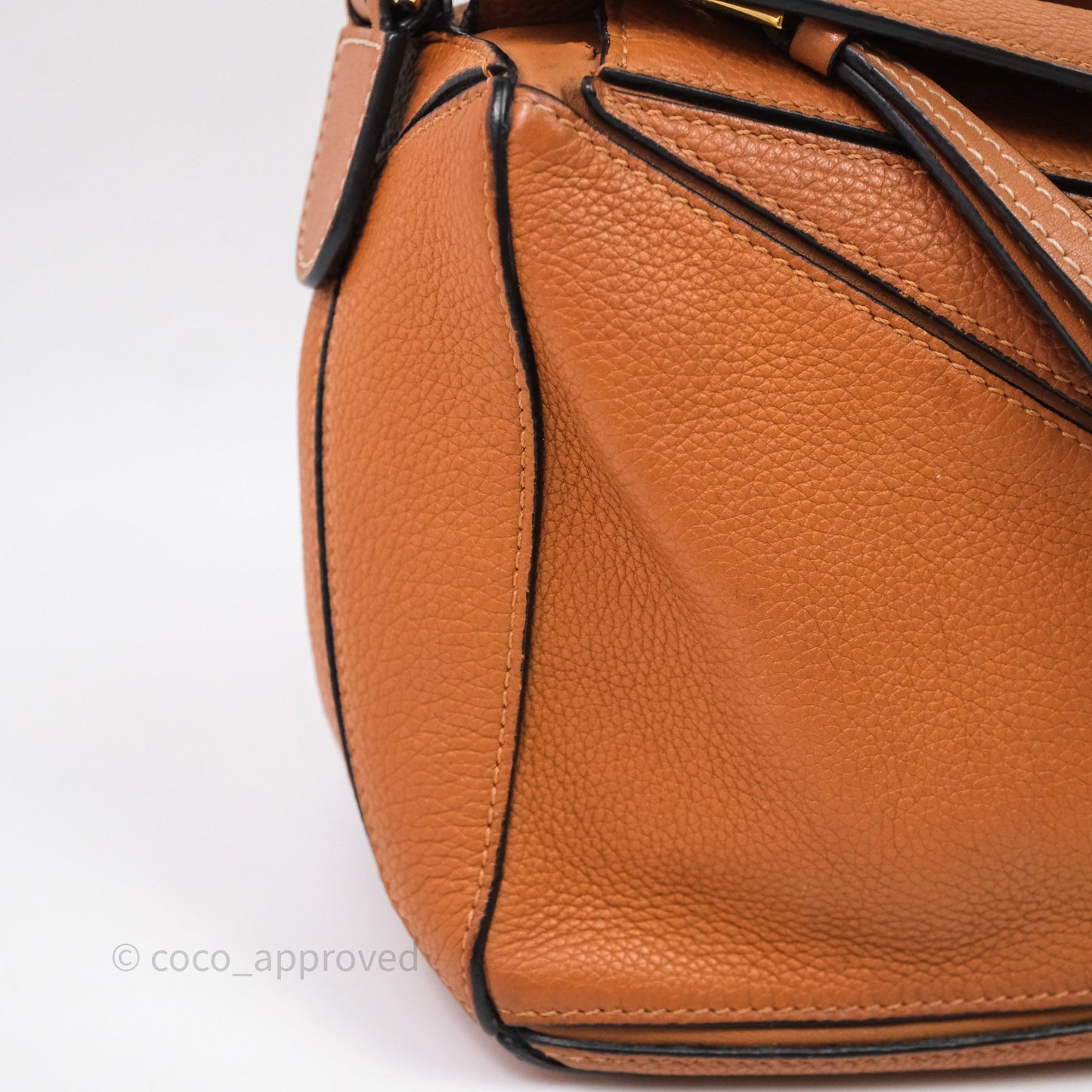 Loewe Small Puzzle Bag Tan Calfskin