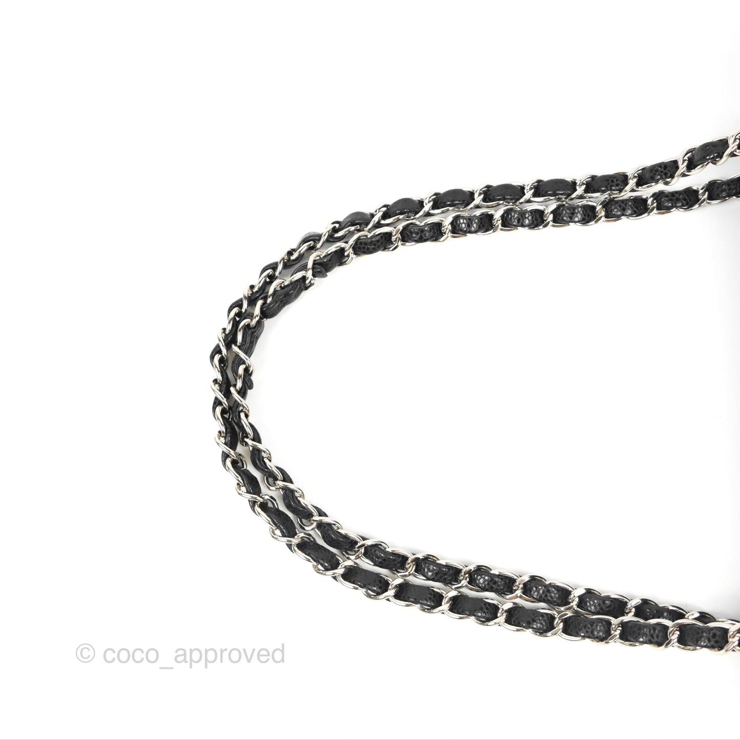 Chanel Classic M/L Medium Flap Quilted Black Caviar Silver Hardware