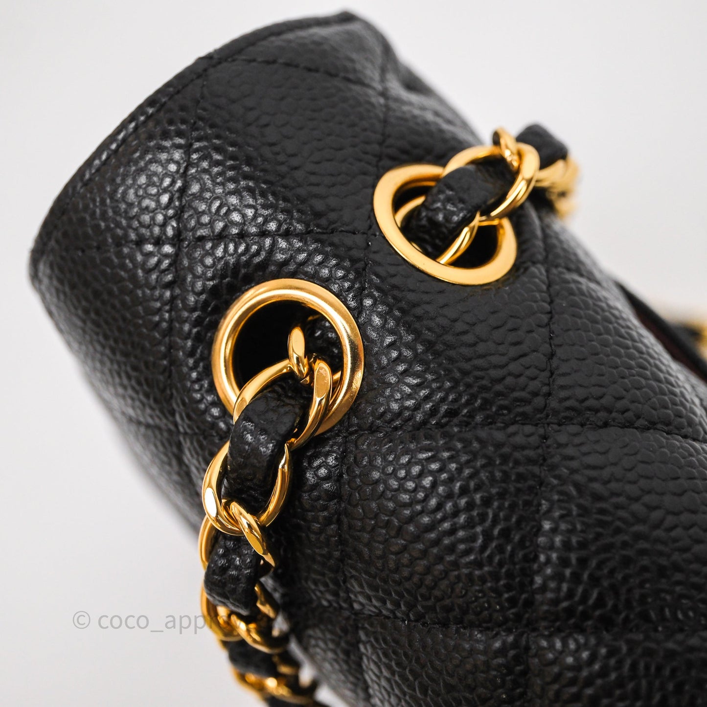 Chanel Classic M/L Medium Flap Quilted Black Caviar Gold Hardware