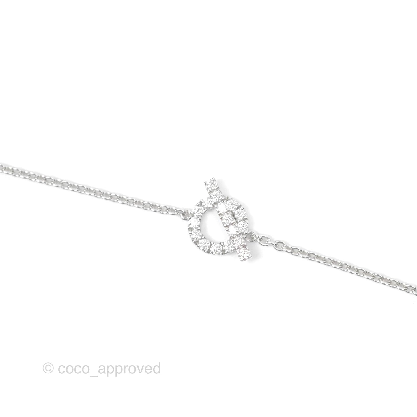 Hermès Finesse Bracelet Diamonds White Gold