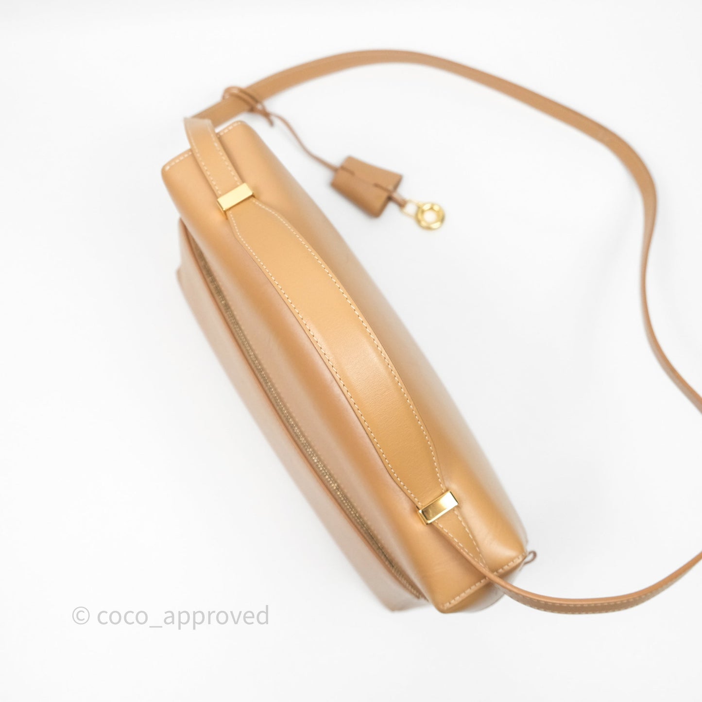 Loro Piana Extra Bag L27 Light Bamboo Calfskin Gold Hardware