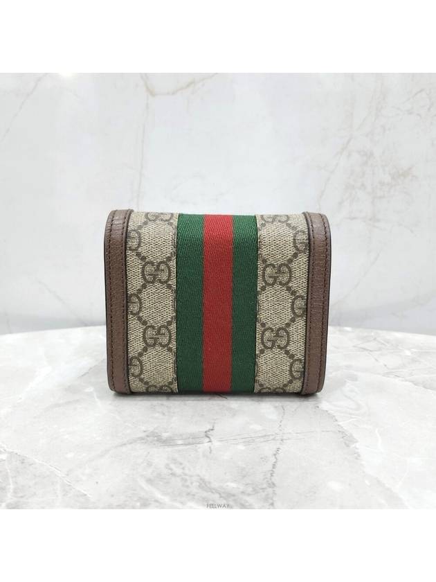 Luxury Gucci Trending 2025 Lux You GG Supreme Ophidia half wallet 523174