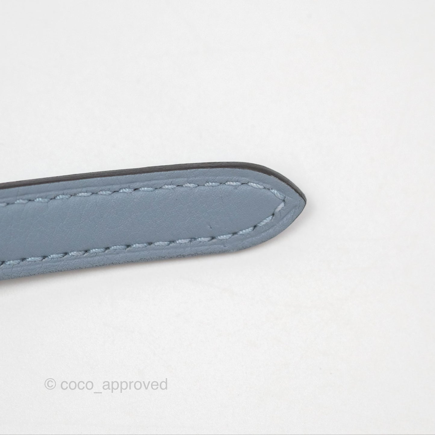 Hermès 24/24 21 Mini Bleu Lin J7 Evercolor/ Swift Gold Hardware