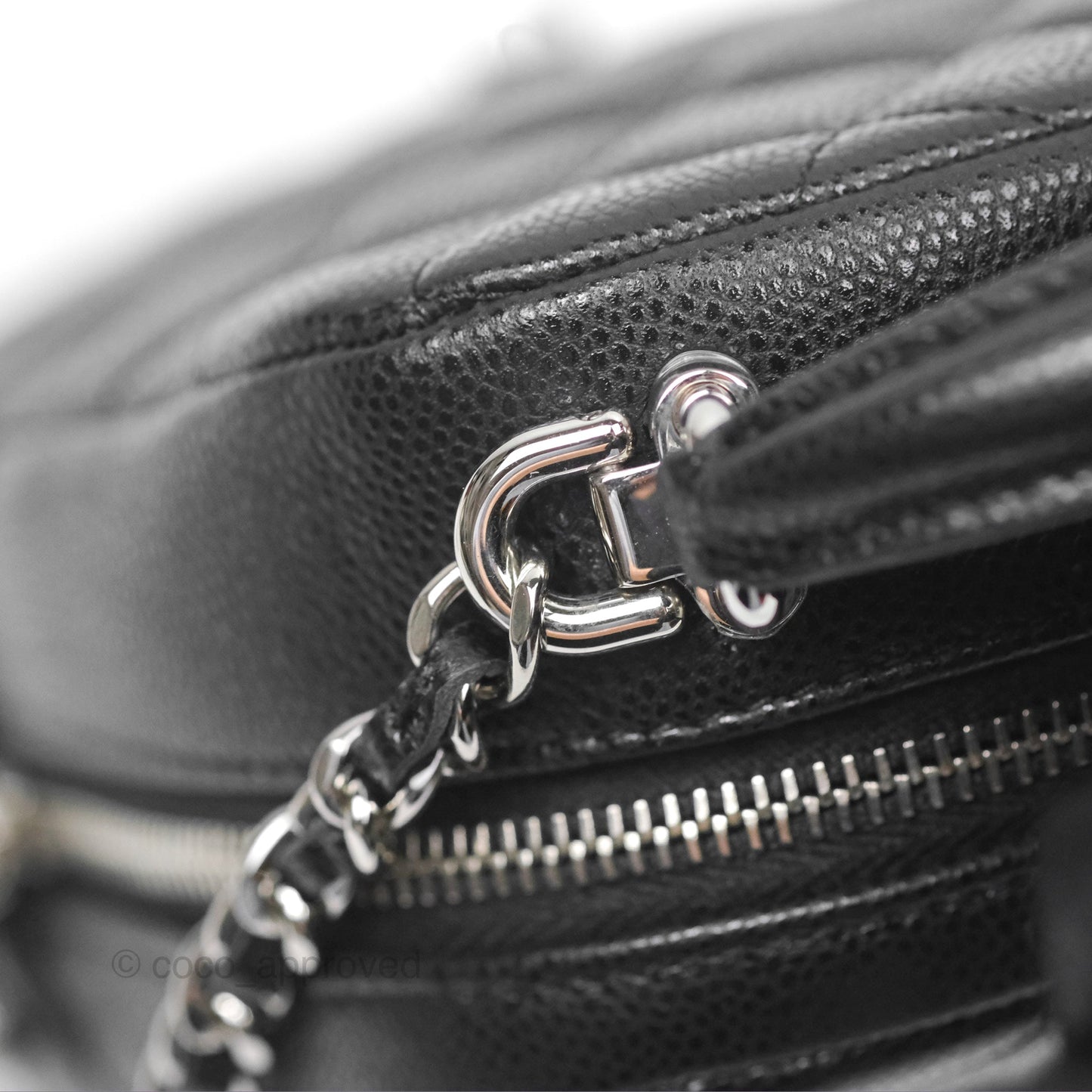 Chanel Classic Mini Backpack Black Caviar Silver Hardware