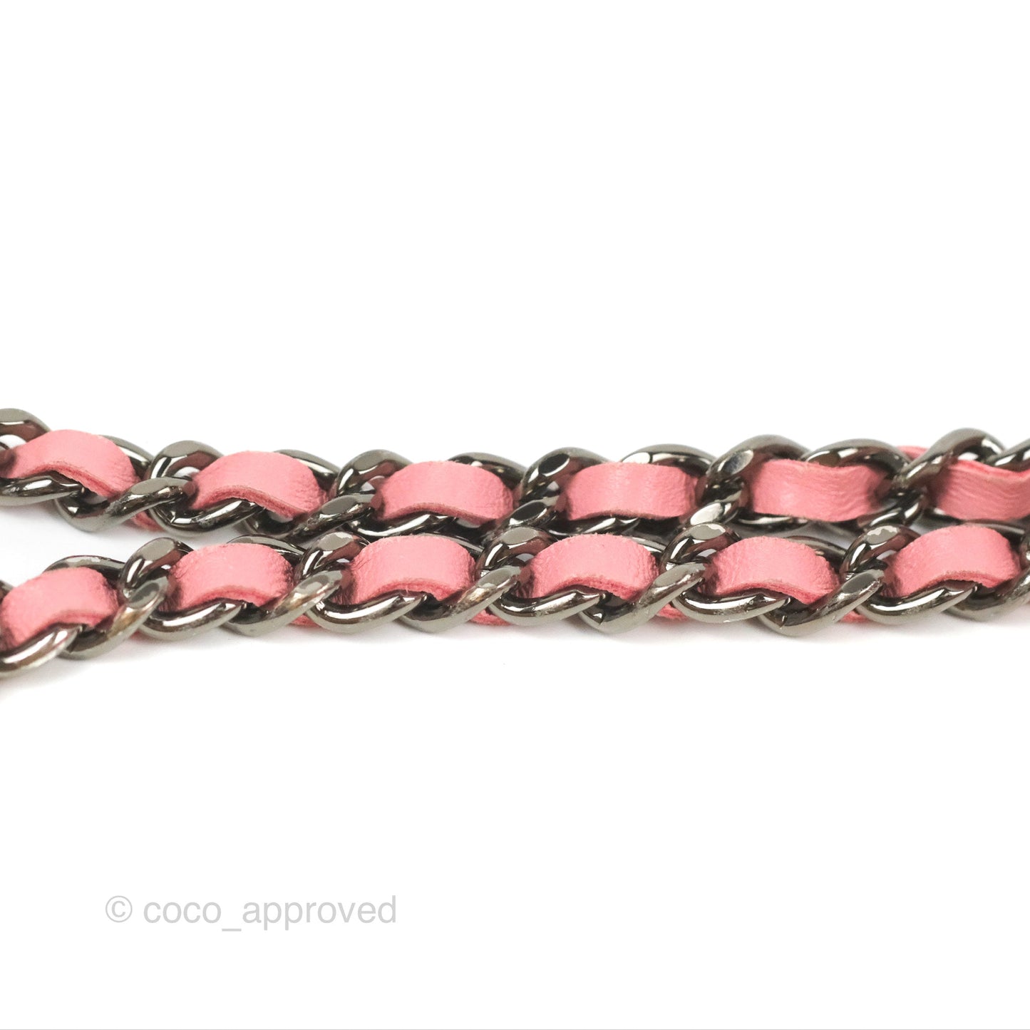 Chanel Small CC Crossing Flap Pink Lambskin Gun Metal Hardware