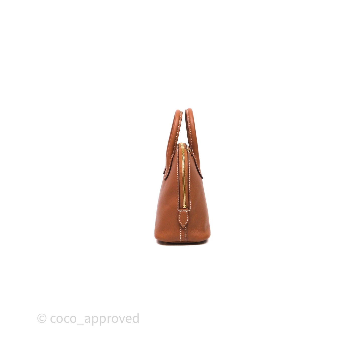 Hermès Bolide Mini 1923 Gold Evercolor Gold Hardware