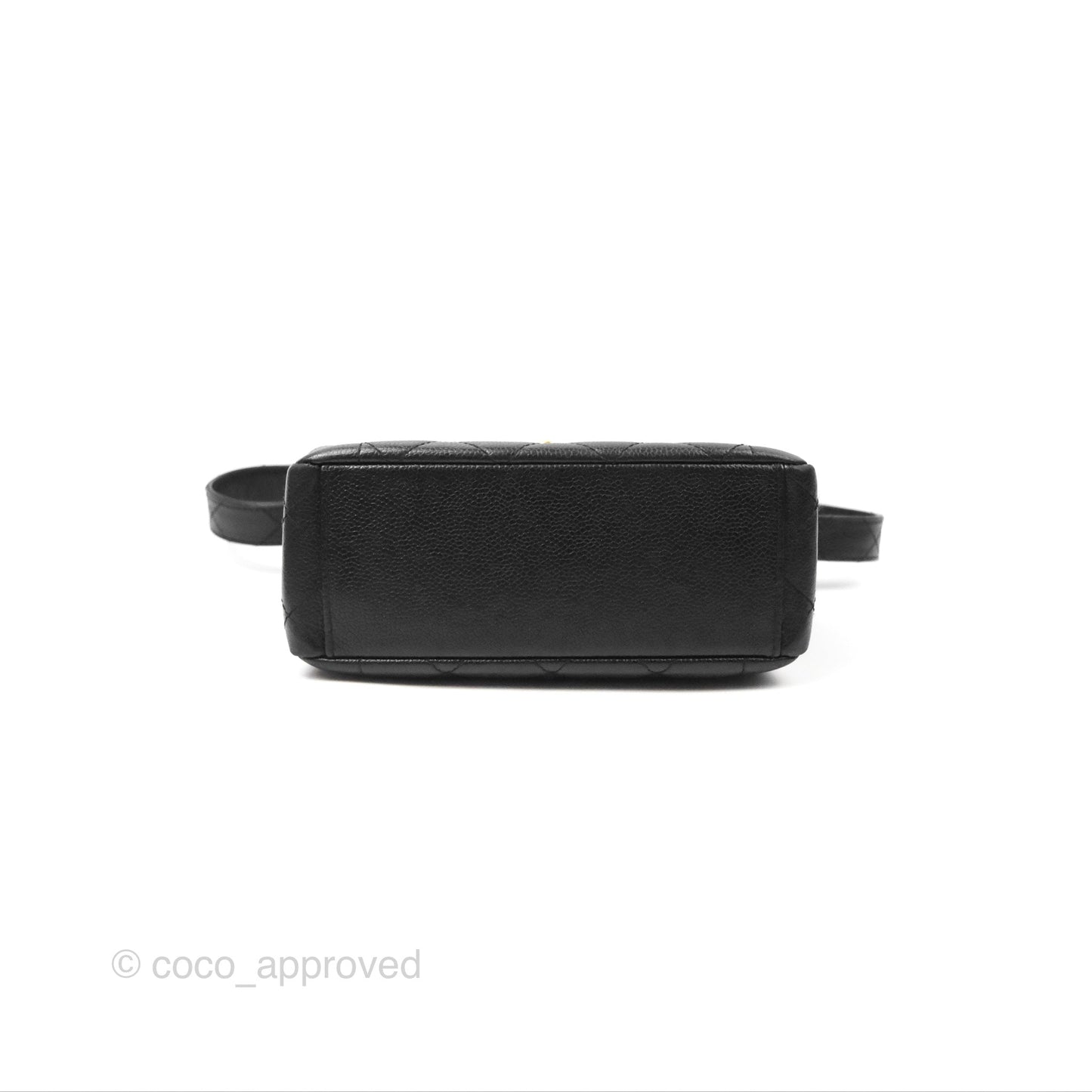 Chanel Shoulder Vintage Black Caviar 24K Gold Hardware
