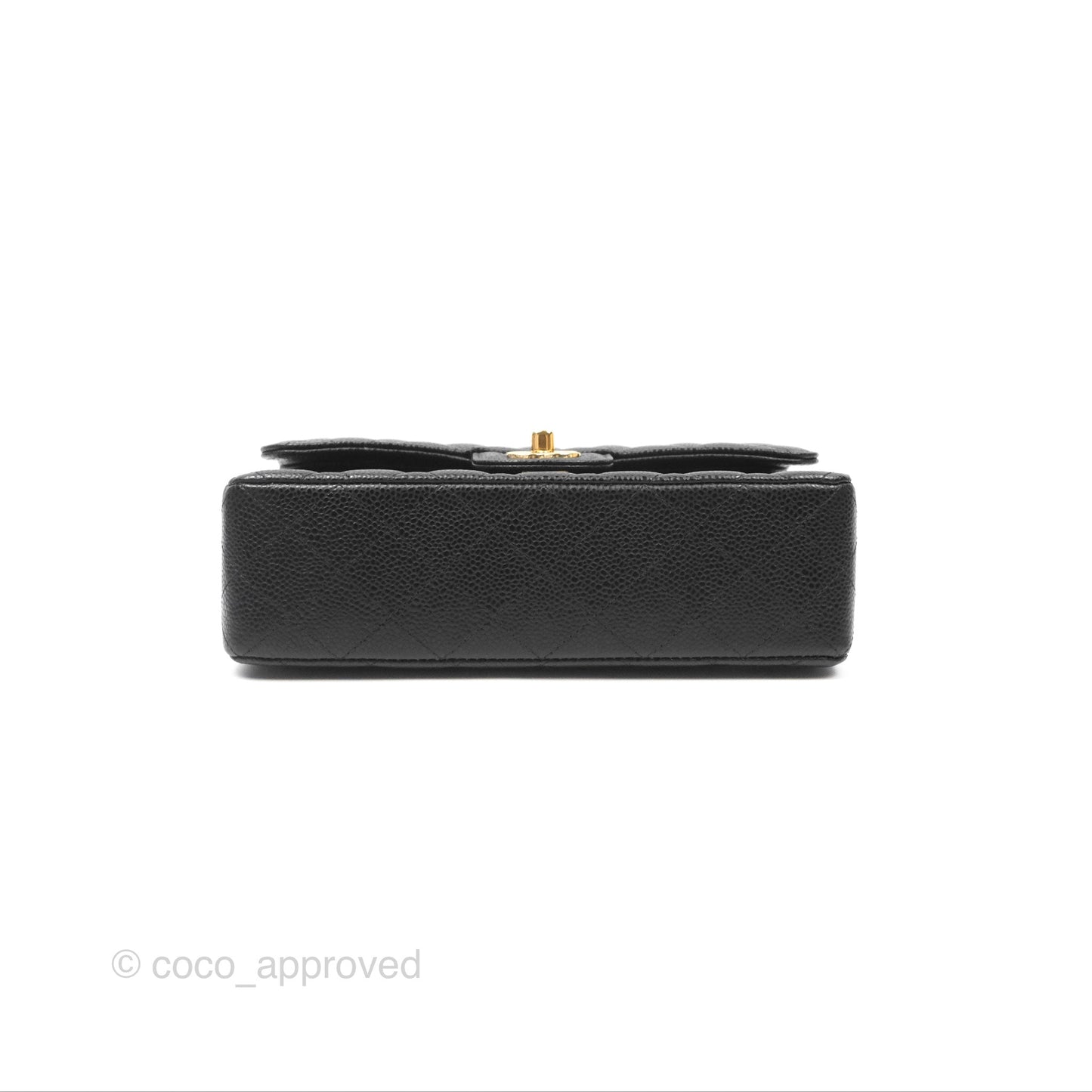 Chanel Small Classic Quilted Flap Black Caviar Gold Hardware