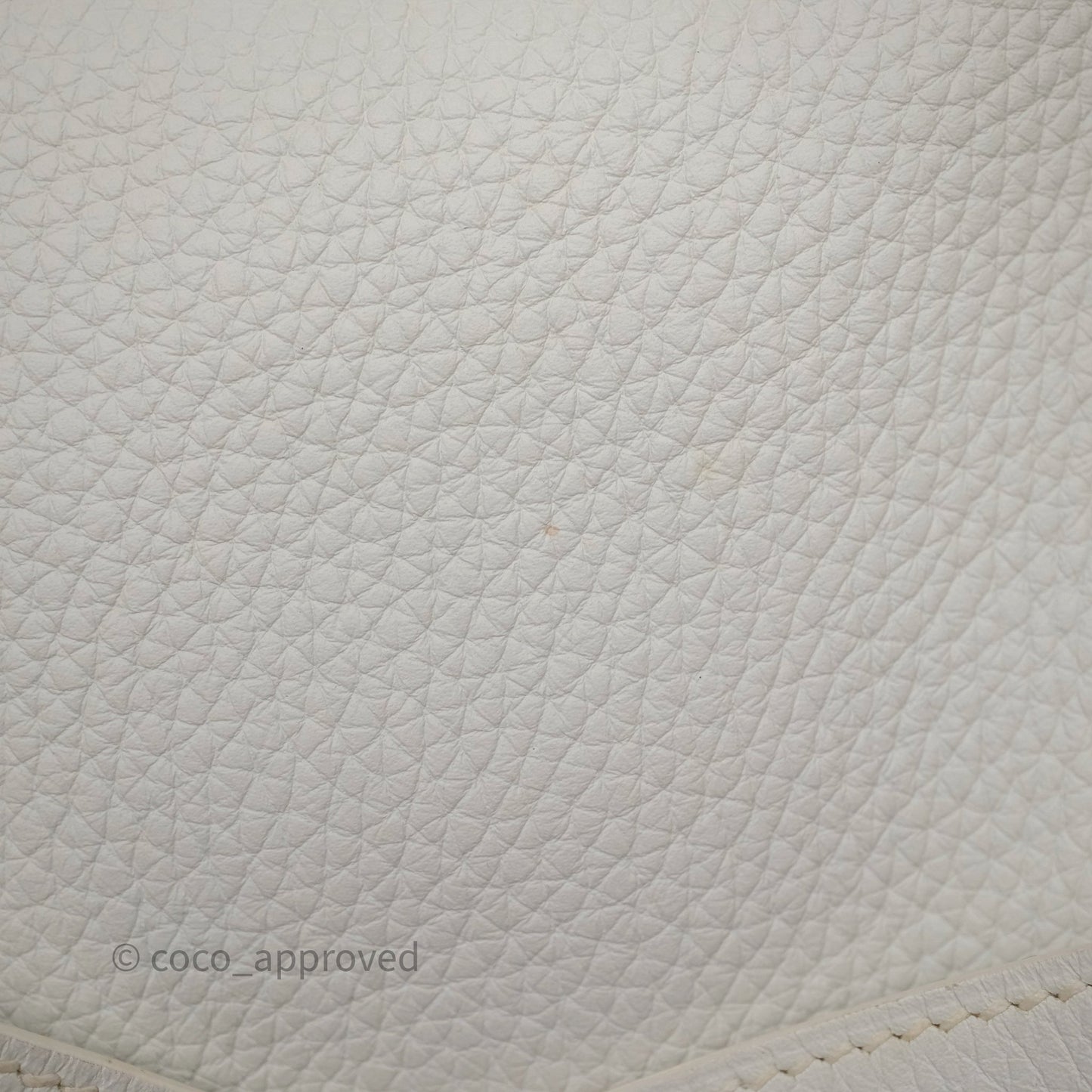 Hermès Lindy 30 White Clemence Palladium Hardware