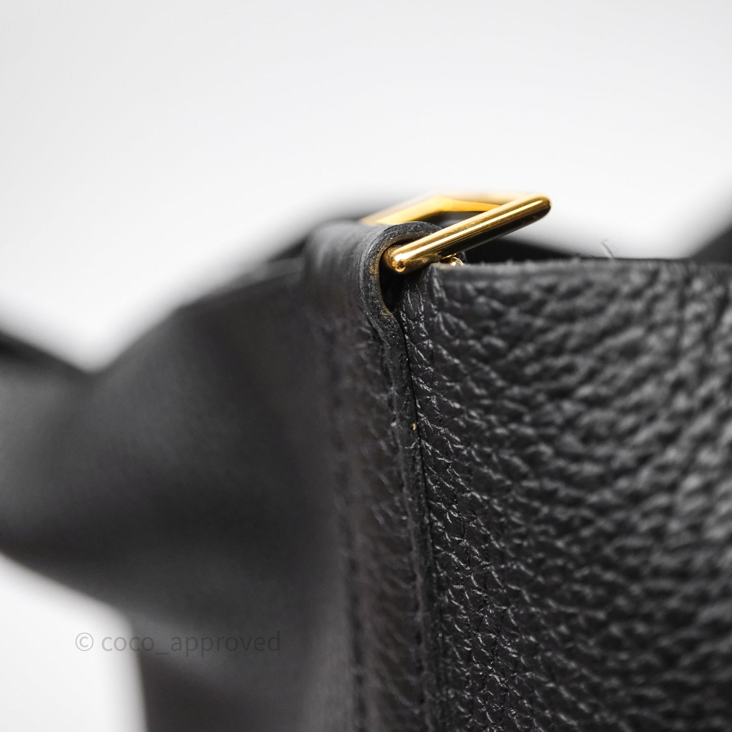Hermès Picotin 22 Black Noir 89 Clemence Gold Hardware