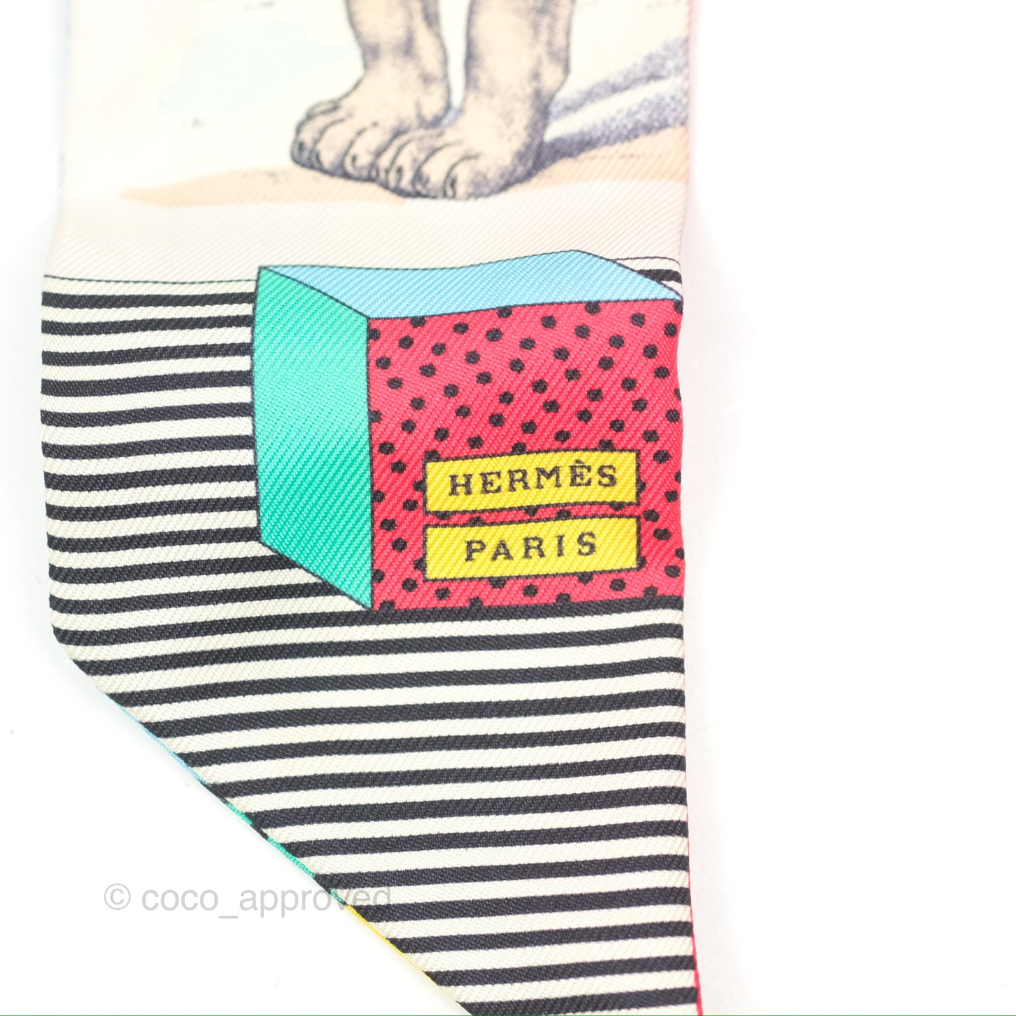 Hermes Grand Theatre Nouveau Silk Twilly