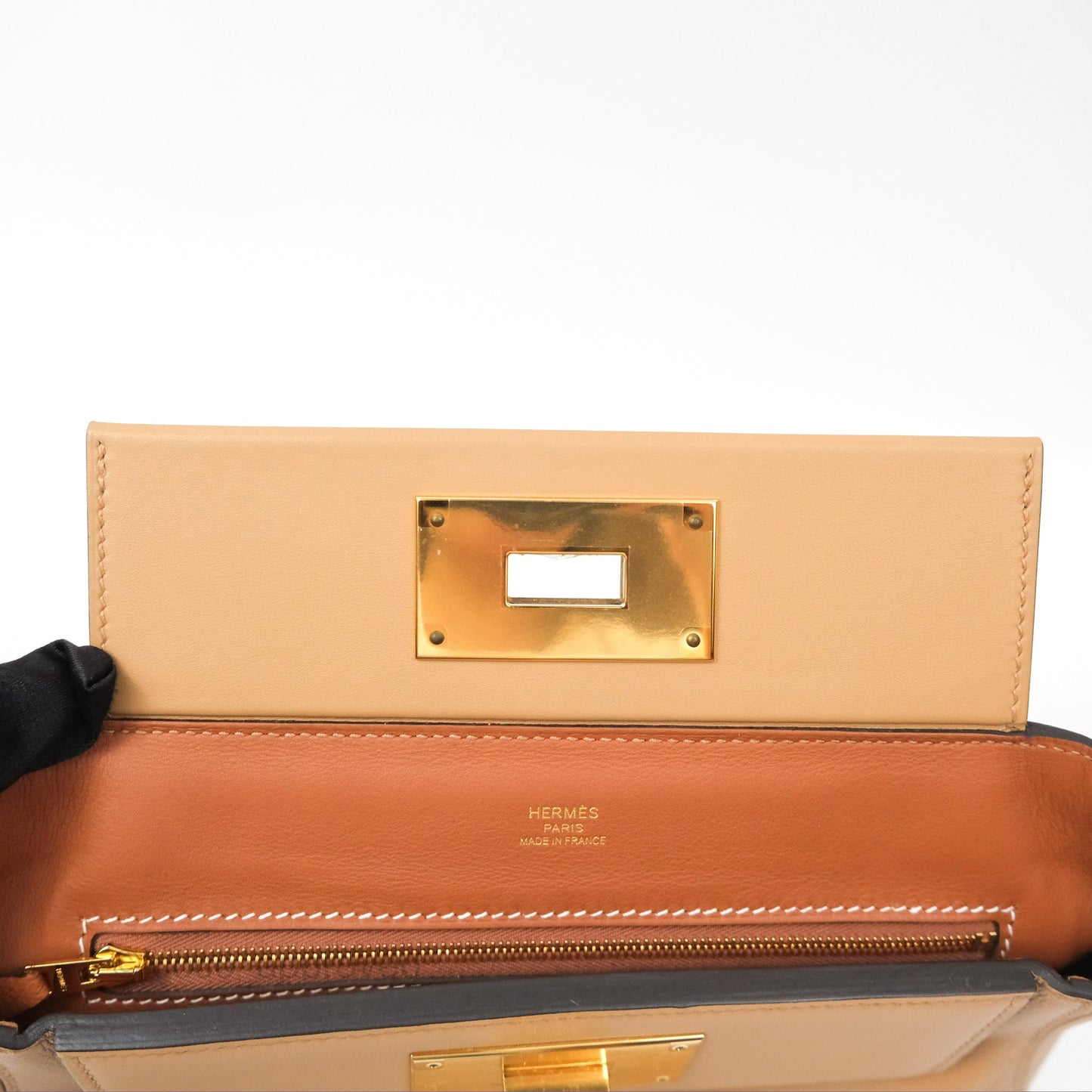 Hermès 24/24 21 Mini Chai 0M Fauve 34 Evercolor Gold Hardware