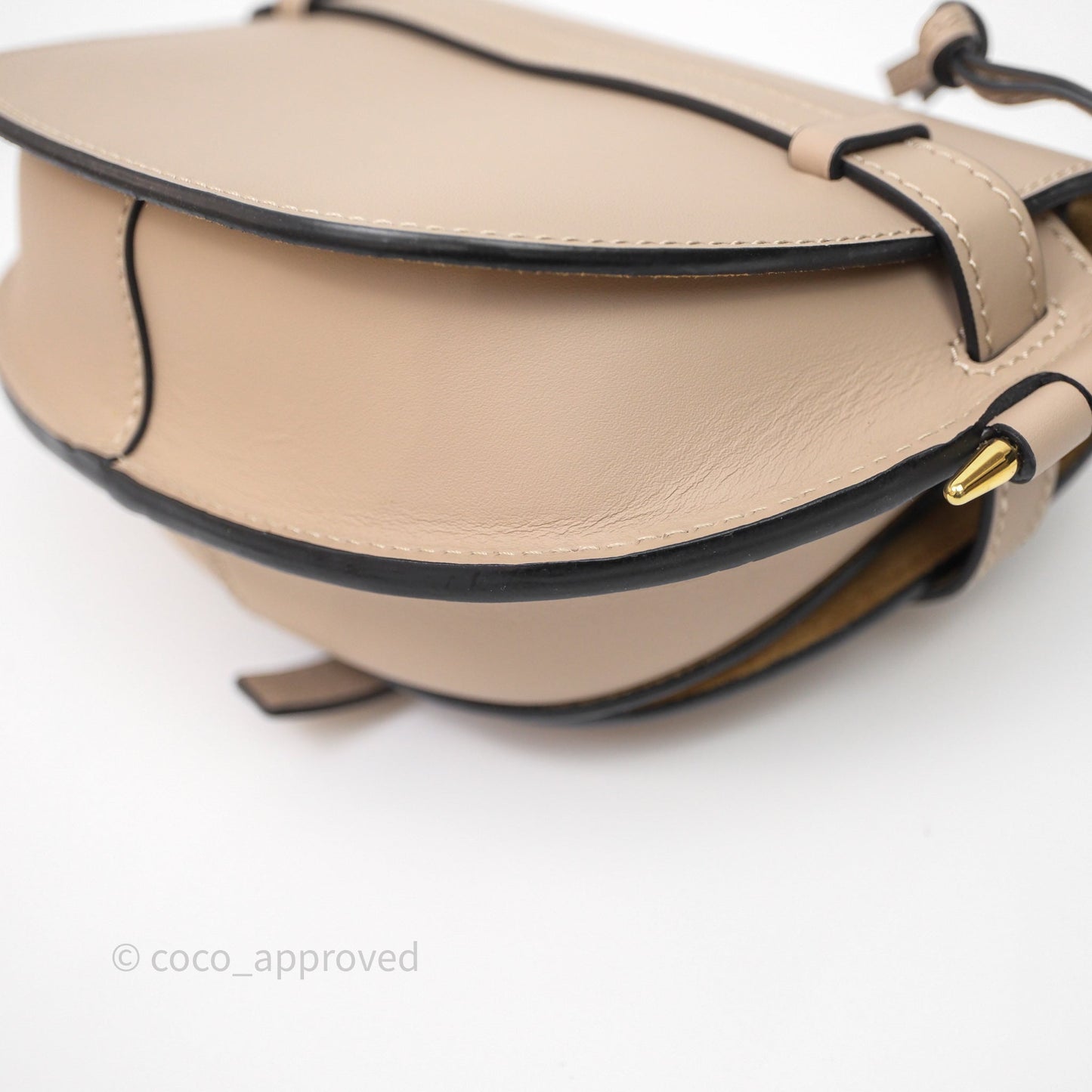 Loewe Mini Gate Dual Bag Beige Sand Soft Calfskin Jacquard Strap