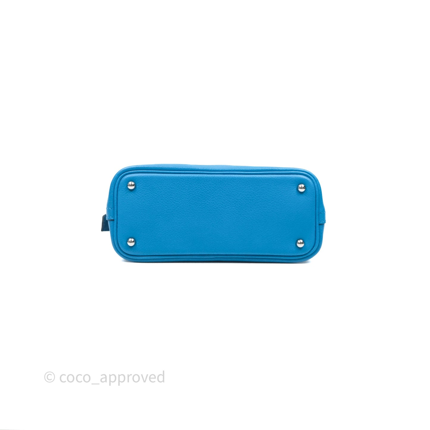 Hermès Bolide Mini 1923 Bleu Frida 0F/ Rose Mexico 0D Evercolor Palladium Hardware
