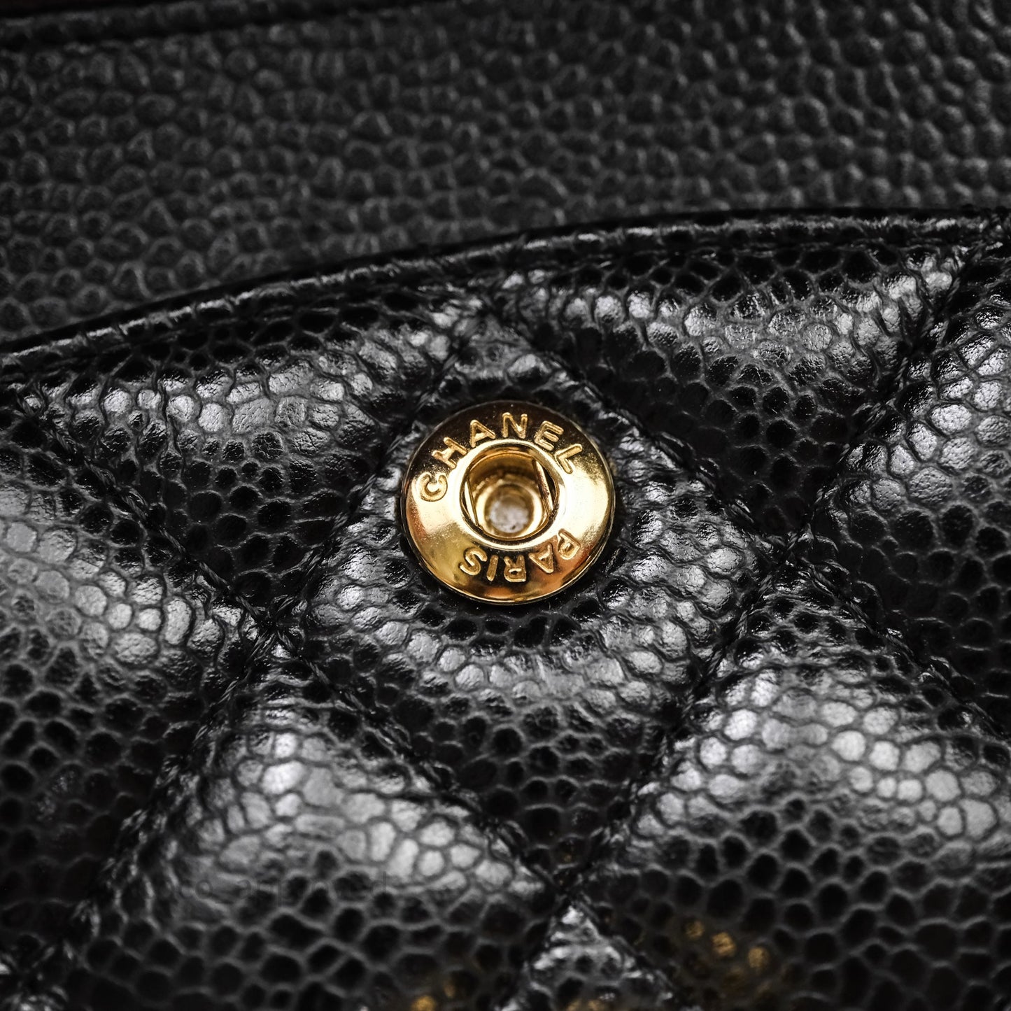 Chanel Small Classic Quilted Flap Black Caviar Gold Hardware