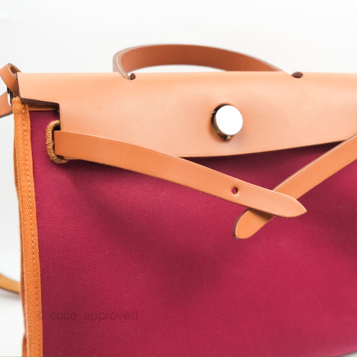 Hermès Herbag Zip 31 Retourne Rose Bubblegum Rubis Nature Canvas Palladium Hardware